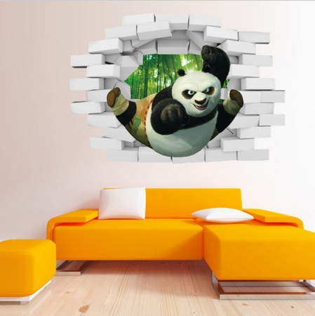 Kung Fu Panda Cute panda wall stickers