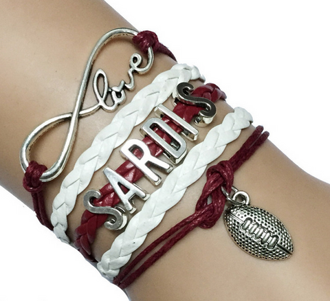 Love Sardis Football Team Bracelet