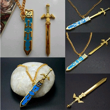 Legend of Zelda Statement Necklaces Removable Master Sword