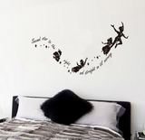 Tinkerbell second star to the right Peter pan wall decal sticker