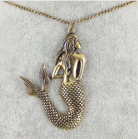 Best Quliaty New Vintage Bronze/Gold/Silver Fashion Jewelry The Little Mermaid