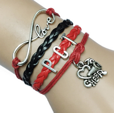 Handmade Love PCT Cheer Charm Bracelet