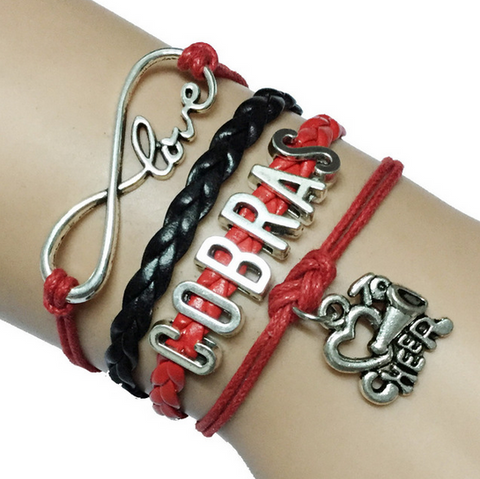 Love Cobras Cheer Bracelet