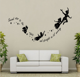 Tinkerbell second star to the right Peter pan wall decal sticker