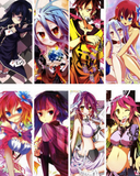 NO GAME NO LIFE PVC Translucent Bookmark for Student 8pcs/Lot