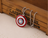 Superhero Captain America shield necklaces