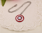 Superhero Captain America shield necklaces