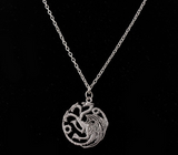 Game Of Thrones Targaryen Dragon Badge Necklace