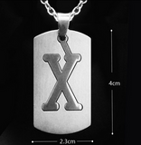 2015 New Arrival Stainless Steel Letter Necklace X-Men